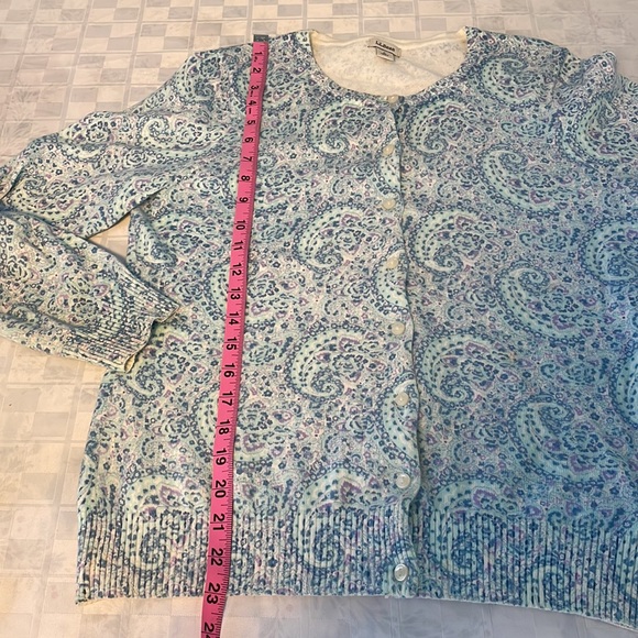 🌼 3/$18.!NWOT LL Bean supima cotton cardigan size S - Picture 8 of 9